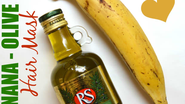 banana-olive-oil-hair-mask-for-damaged-hair