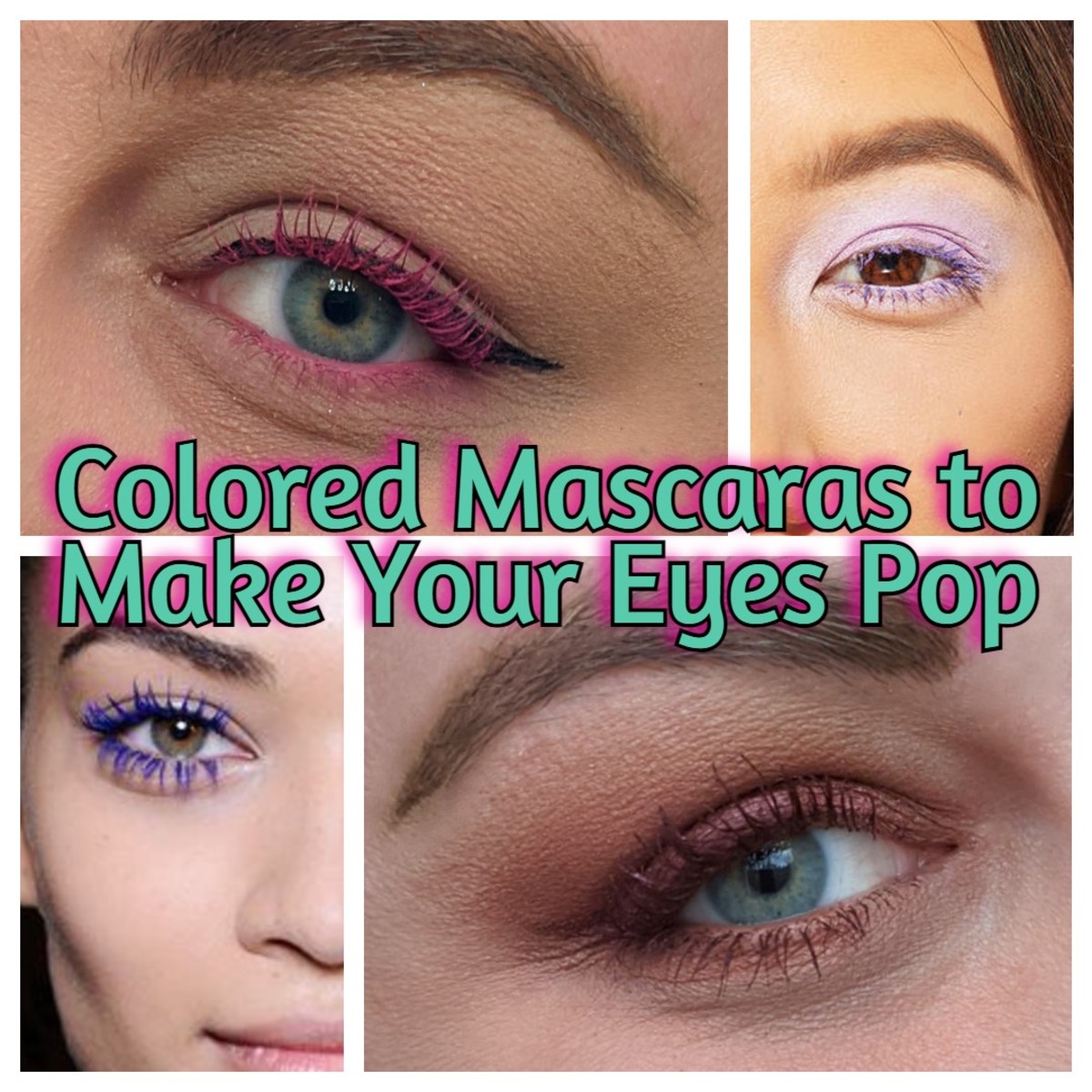 Make your eye color pop with colored mascara.